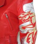 Vintage Michael Hoban Red North Beach Leather Jacket