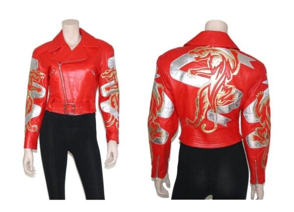 Vintage Michael Hoban Red North Beach Leather Jacket