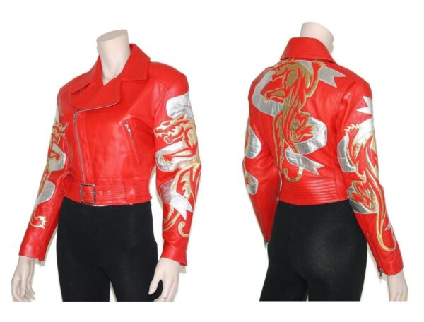 Vintage Michael Hoban Red North Beach Leather JacketVintage Michael Hoban Red North Beach Leather Jacket