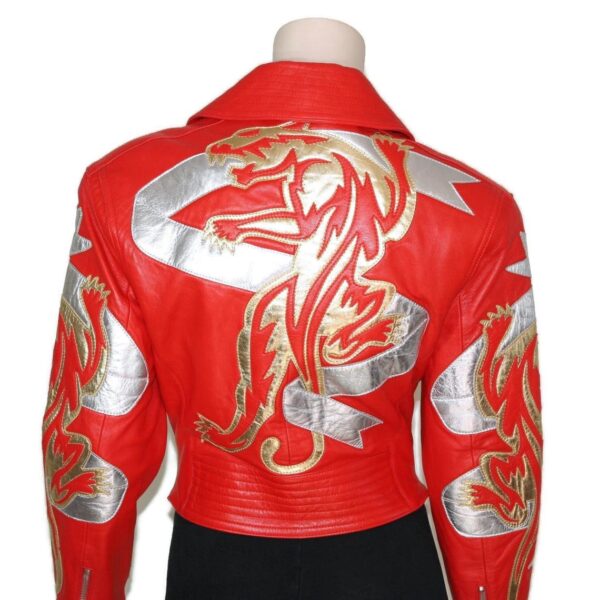 Vintage Michael Hoban Red North Beach Leather Jacket