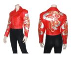 Vintage Michael Hoban Red North Beach Leather Jacket