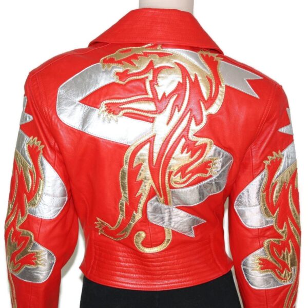 Vintage Michael Hoban Red North Beach Leather Jacket