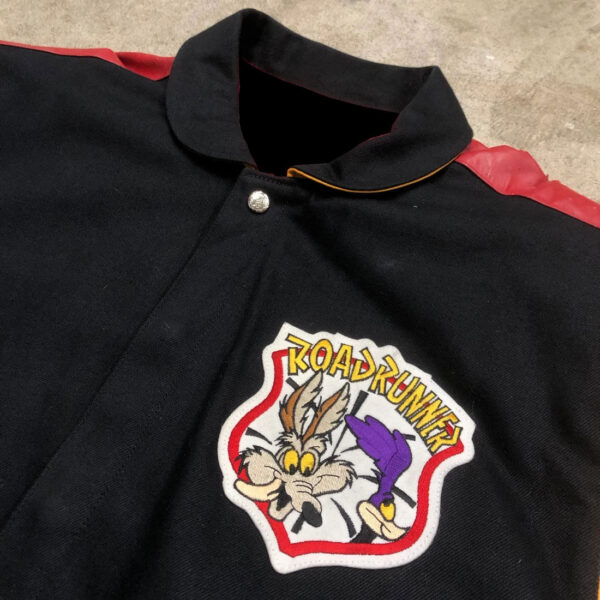 Vintage Road Runner Jeff Hamilton Looney Tunes Leather Jacket (6) Vintage Road Runner Jeff Hamilton Looney Tunes Leather Jacket