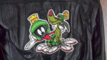 Vintage Space Jam Marvin Martian Leather JacketVintage Space Jam Marvin Martian Leather Jacket