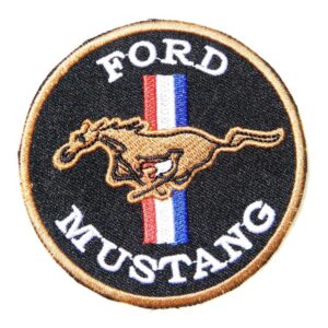 Vintage Style Ford Mustang Logo Patch