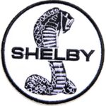 Vintage Style Ford Shelby Cobra Mustang Car Racing Patch