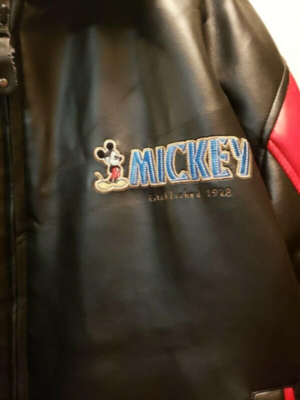 Vintage Walt Disney Mickey Goofy Donald Leather Jacket
