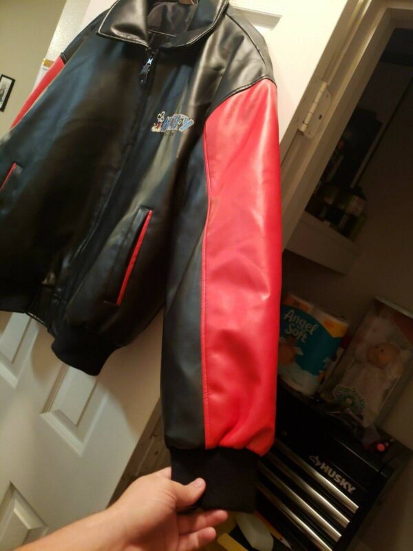 Vintage Walt Disney Mickey Goofy Donald Leather Jacket