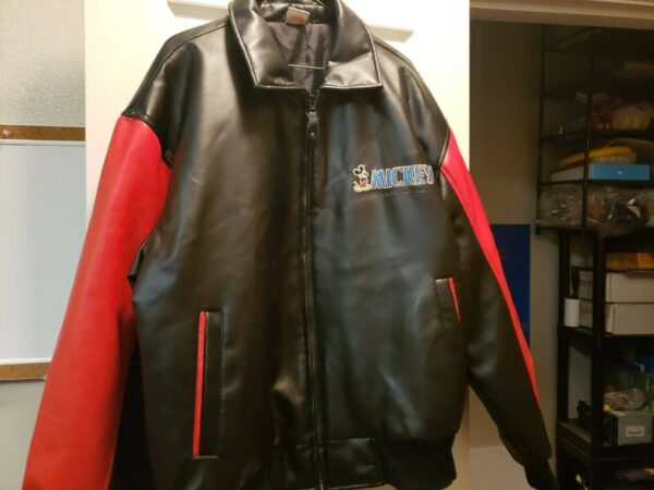 Vintage Walt Disney Mickey Goofy Donald Leather JacketVintage Walt Disney Mickey Goofy Donald Leather Jacket