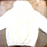 White Diamond Cut Mink Fur Jacket