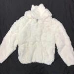 White Rabbit Fur Hooded Bomber Jacket