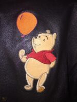 Winnie the Pooh Walt Disney Embroidered Leather Jacket