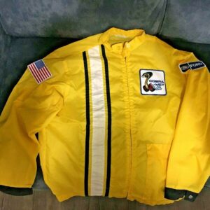 Yellow Vintage Ford Mustang Cobra Shelby Racing Jacket