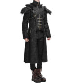 Black Armour Harness Goth Steampunk Winter Coat