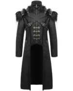 Black Armour Harness Goth Steampunk Winter Coat