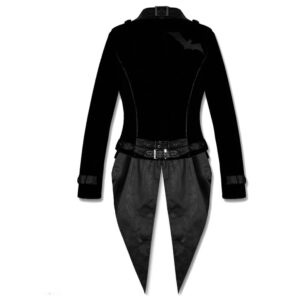 Black Goth Steampunk Tailcoat Victorian Coat