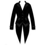 Black Goth Steampunk Tailcoat Victorian Coat