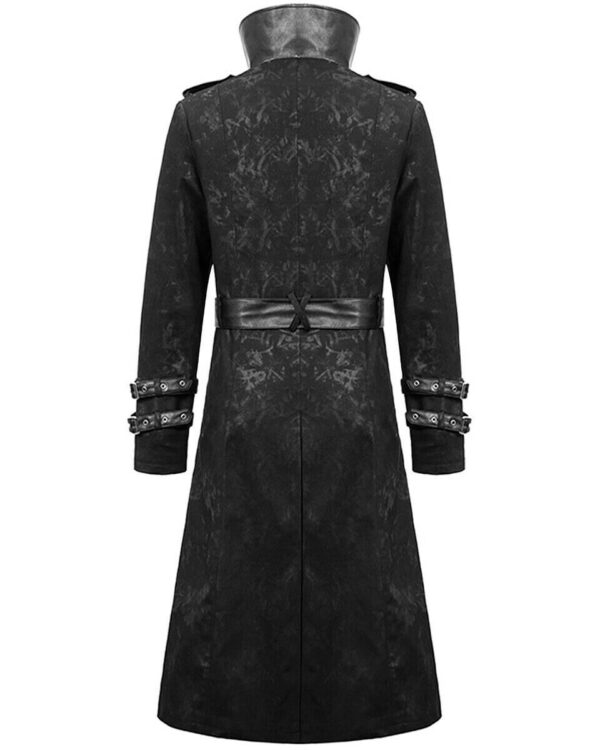 Black Goth Steampunk Trench Coat