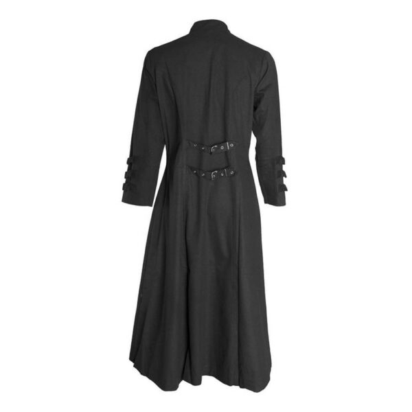 Black Gothic Goth Steampunk Long Coat