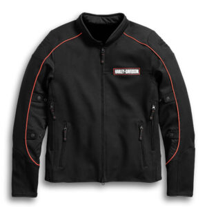Black Harley Davidson Stretch Riding Jacket