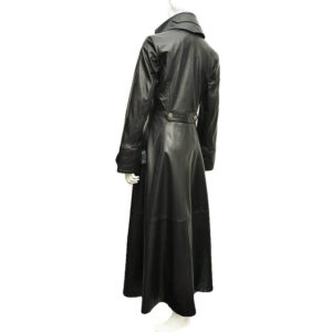 Black Steampunk Leather Victorian Gothic Coat