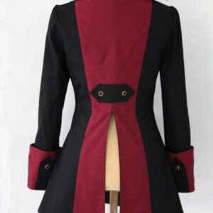 Black Steampunk Pirate Gothic Jacket