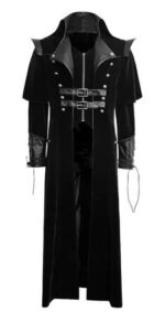 Black Steampunk Pirate Warrior Gothic Dandy Coat