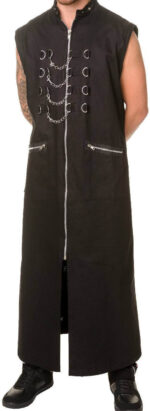 Brown Hellraiser Gothic Long Coat