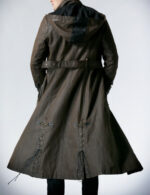 Brown Steampunk Gothic Military Hooded Coat