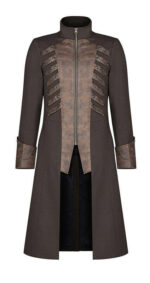 Brown Steampunk Pirate Gothic Coat