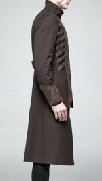 Brown Steampunk Pirate Gothic Coat