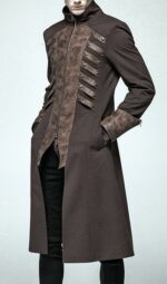 Brown Steampunk Pirate Gothic Coat