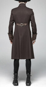 Brown Steampunk Pirate Gothic Coat