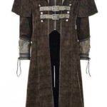 Brown Steampunk Pirate Warrior Gothic Dandy Coat