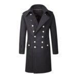 Gothic Overcoat Military Double Breasted Trench Coat