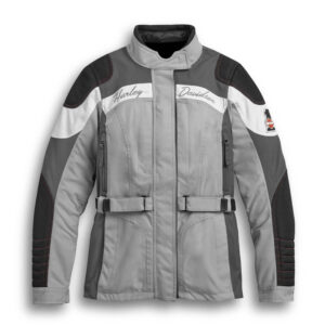 Grey Harley Davidson Riding Leather Jacket