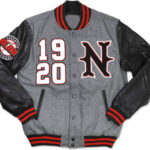 Grey Negro League Baseball Varsity Jacket