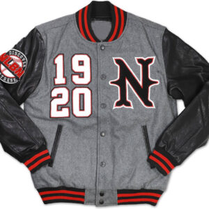 Grey Negro League Baseball Varsity Jacket