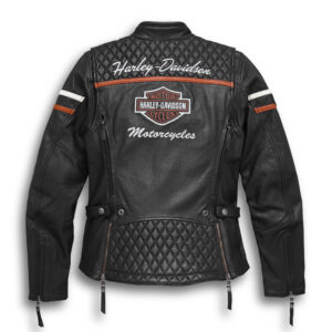 Harley Davidson Black Motorcycle Leather Jacket