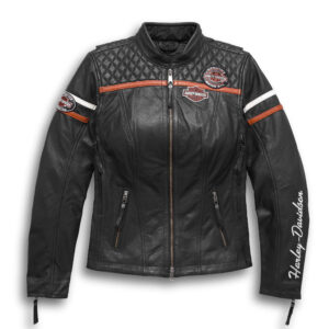Harley Davidson Black Motorcycle Leather Jacket