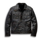 Harley Davidson Digger Black Leather Jacket