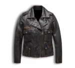 Harley Davidson Eagle Distressed Leather Biker Jacket