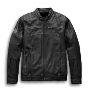 Harley Davidson Motorcycle Leather Black Jacket