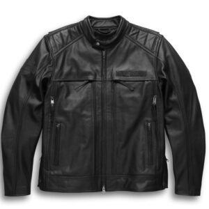 Harley Davidson Motorcycle Leather Jacket in Black