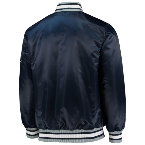 Navy Penn State Nittany Lions Satin Jacket