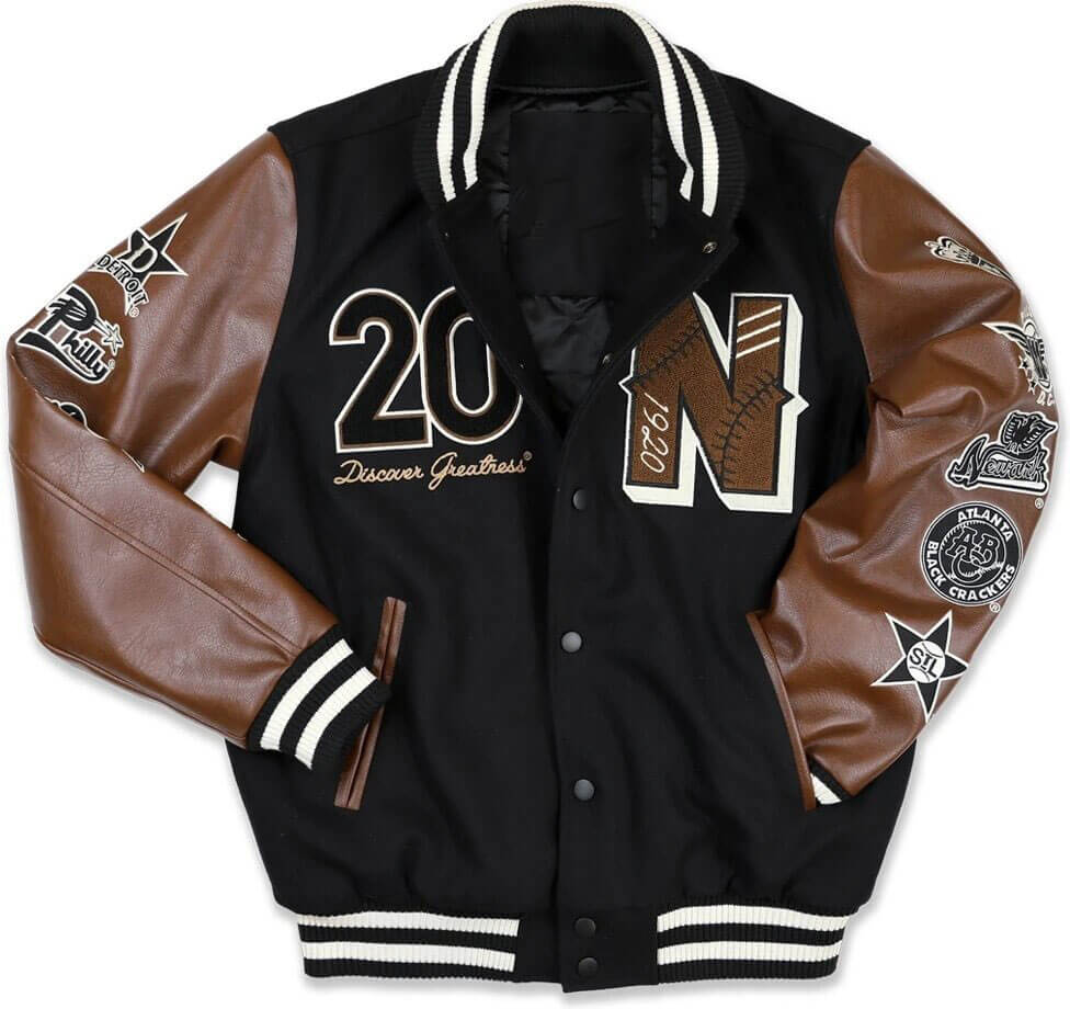 Men's Bomber Baseball Black and Gray Varsity Jacket - Films Jackets