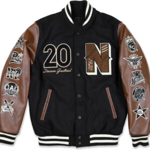 Negro League Baseball S9 Black Varsity Jacket