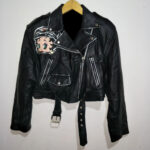 Vintage Betty Boop Black Leather Jacket