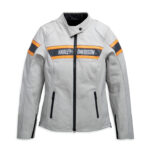White Harley Davidson Motorcycle Leather Jacket
