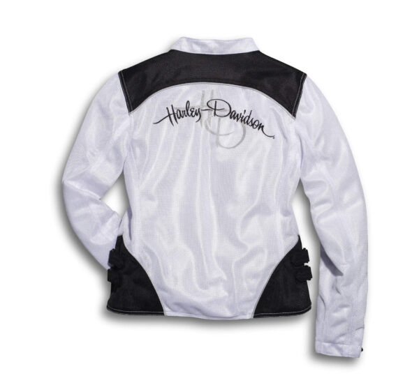 White Harley Davidson Riding Windbreaker Jacket